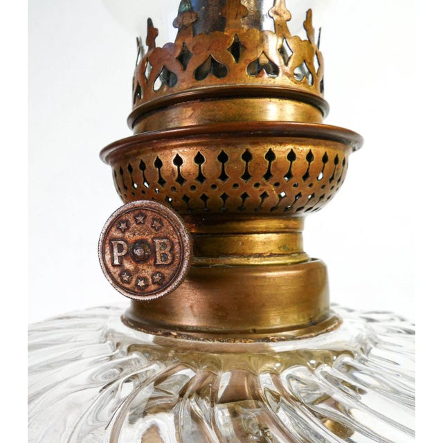Early 20th Century Oil Lamp from P&b, 1890s For Sale - Image 3 of 8
