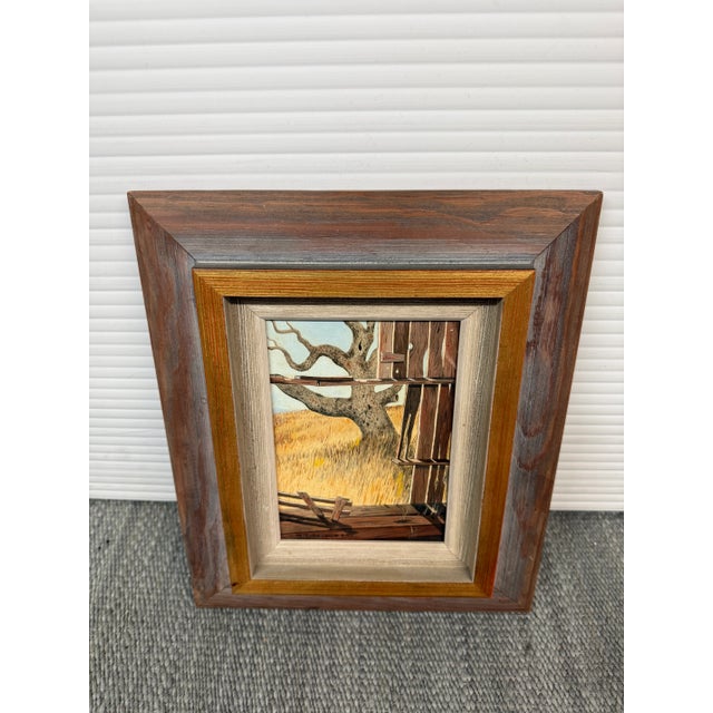 Rustic Steven Louis Ball Original Painting, Framed For Sale - Image 3 of 12