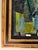 Textile Original Oil Cubist Abstract on Canvas in Antique Frame For Sale - Image 7 of 8