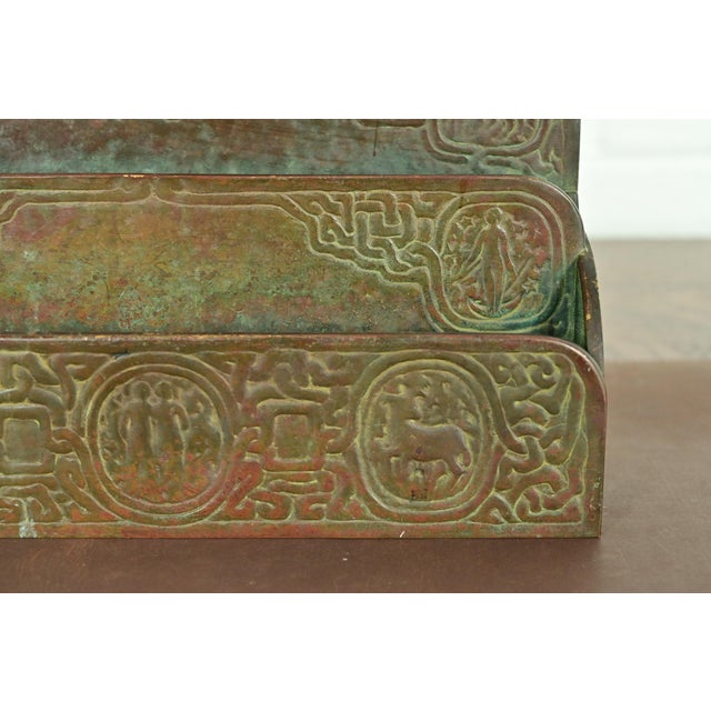 Bronze Tiffany Studios New York Zodiac Pattern Bronze Letter Rack For Sale - Image 8 of 14