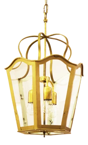 Large Viennese Art Nouveau Lamp, 1965