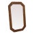 Hollywood Regency Vanity Dresser Bathroom Wall Faux Bamboo Caned Mirror 5760 For Sale