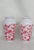Mid-Century Modern Anchor Hocking Red Birds Cherry Blossoms Milk Glass Vases a Pair For Sale - Image 3 of 11