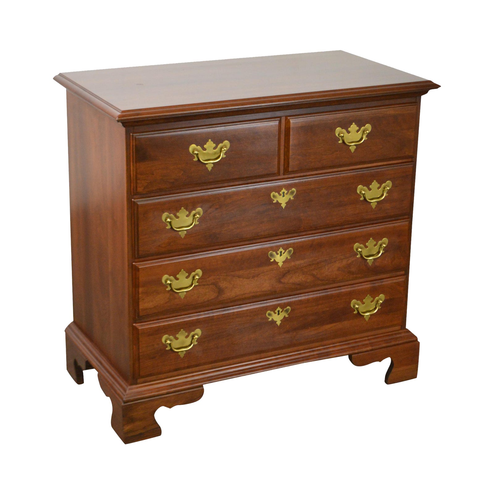 Jamestown Sterling Solid Cherry Chippendale Style Single Chest of