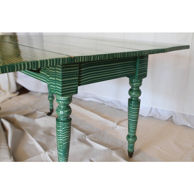 Antique Painted DropLeaf Table Chairish