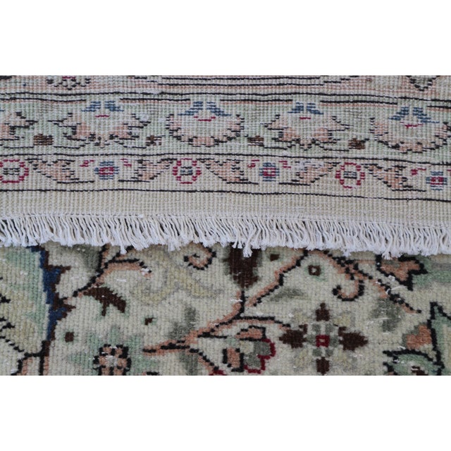1950s Persian Large Luxury Beige Natural Wool Rug For Sale - Image 9 of 11