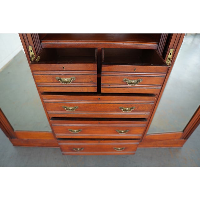Antique Ralph Johnson of Warrington Compactum Wardrobe For Sale - Image 11 of 17