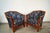 Pair of vintage Art Deco lounge arm chairs for sale. These were designed by Pierre Chareau in the early 1920's, but appear...