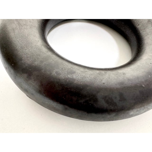 Glazed Studio Ceramic Art Vase with Standing Ring by Hanne Wydra-Jantz, Germany, 1980s For Sale - Image 11 of 18