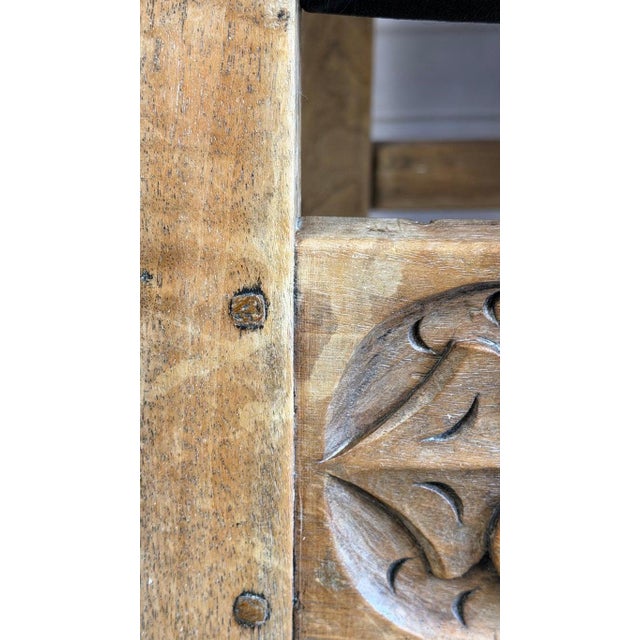 Set of Eight Spanish Colonial Leather Dining Chairs For Sale - Image 4 of 15