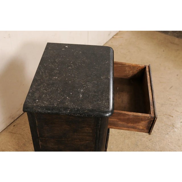 19th Century French Marble Top End Chest For Sale - Image 9 of 11