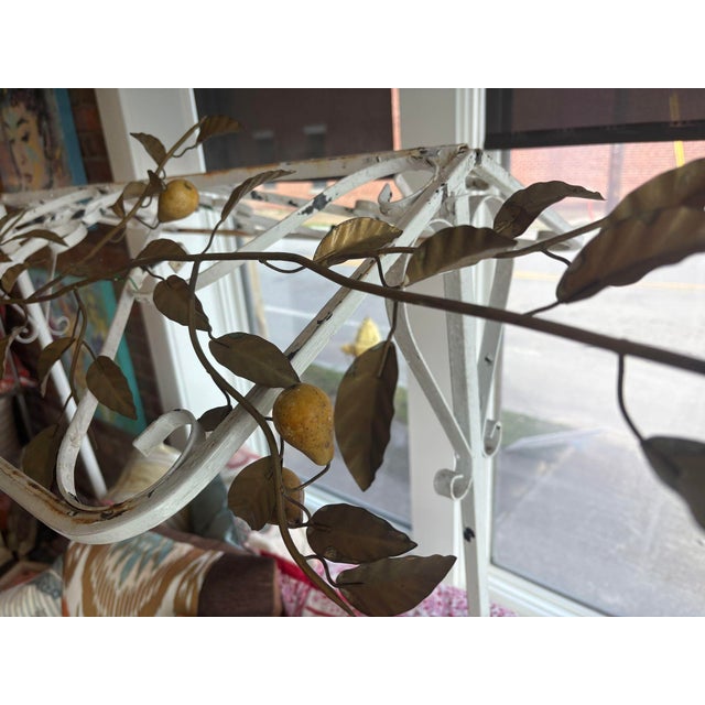 Curtis Jere Early 20th Century C. Jere Style Wall Hanging Pear Branch For Sale - Image 4 of 4