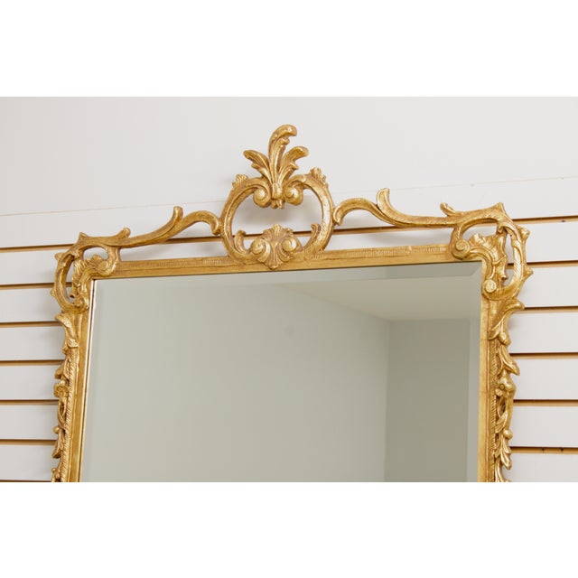 Traditional Friedman Brothers Ornate Gold Finish Frame Mirror For Sale - Image 3 of 13