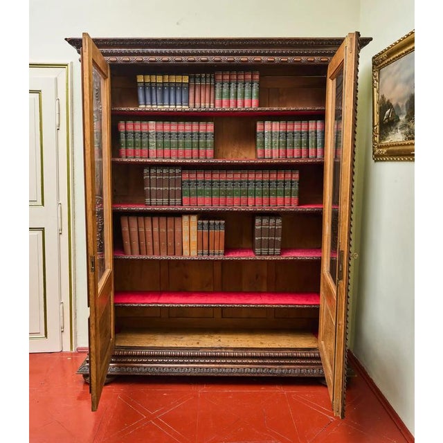 19th Century Renaissance Oak Bookcase For Sale - Image 13 of 13
