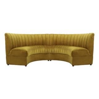 Matthew Izzo Home Conrad Conrad Demilune Two Piece Modular Sofa For Sale