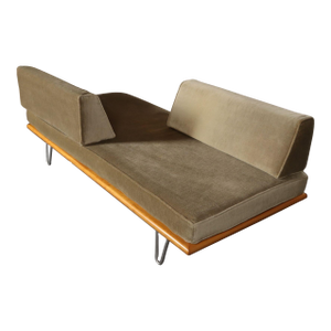 Vintage Sage Mohair Daybed With Hairpin Legs by George Nelson for Herman Miller