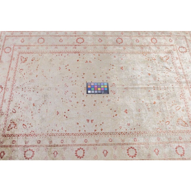 Silk Haji Jalili Tabriz Rug 4'2'' X 5'1'' For Sale - Image 11 of 11
