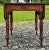 Stunning antique American Federal drop leaf table. Solid mahogany with well shaped top and exquisite acanthus carved legs....