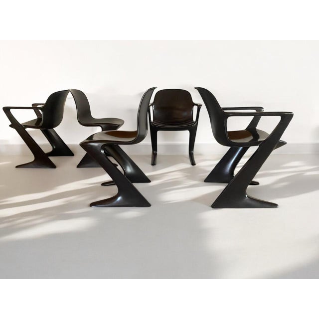 Set of 5 German Mid Century Chairs Design Ernst Moeckl, So-called Z-chair. Designed in 1968 in the GDR by Ernst Moeckl...