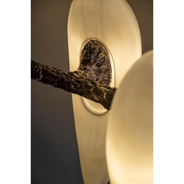 LV-426 Horizontal Pendant in Patinated Cast Bronze by William Guillon For Sale - Image 14 of 16