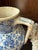 Antique W. Ridgway Blue White Transferware Pitcher, English Ironstone Water Jug, Victorian Floral Chinoiserie, Registered Design For Sale In Chicago - Image 6 of 12