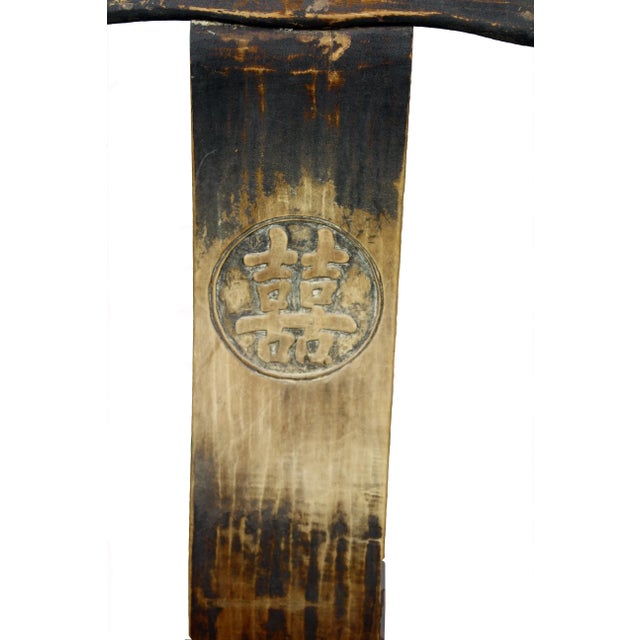 Antique High Yoke Back Armchair For Sale - Image 4 of 11