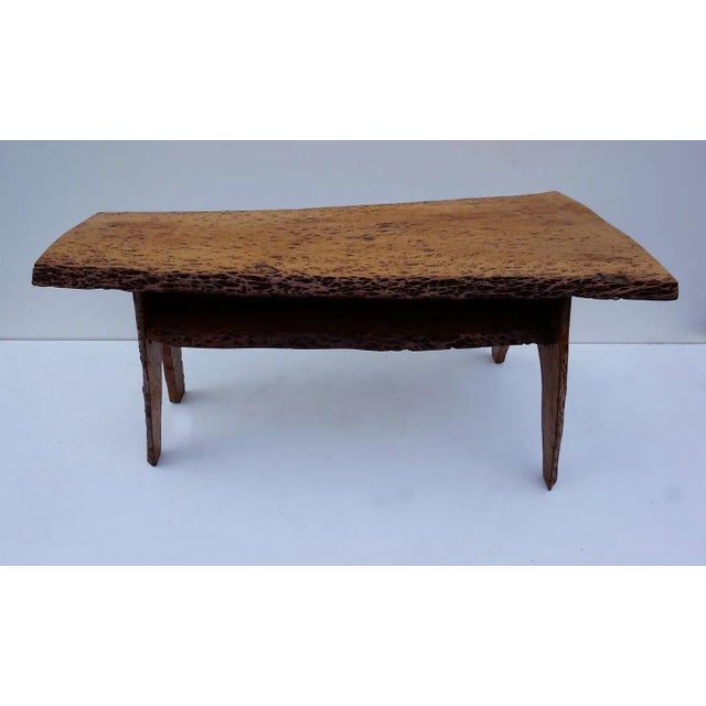 Mid-Century Walnut Tree Trunk Coffee Table For Sale - Image 14 of 14