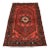 Hamedan Rug 4'5'' X 6'7'' Red Wool Vintage Tribal Hand-Knotted Oriental Carpet For Sale