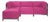 Axis 4pc Sectional Regency Fuchsia Titanium Frame For Sale