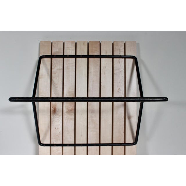 Attributed to Harry Bertoia for Knoll Birch & Black Iron Bench / Coffee Table C. 1970 For Sale - Image 16 of 18