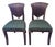 Late 20th Century Attributed Maitland Smith Mahogany Fan Back Dining Chairs - A Pair For Sale