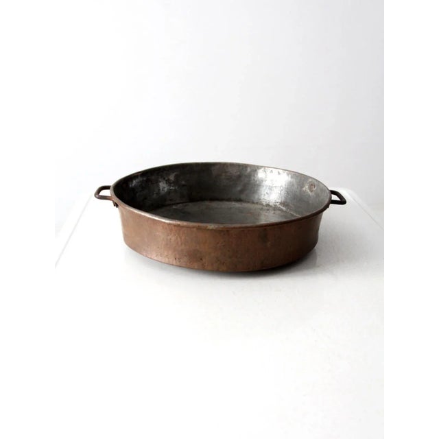 Antique Hammered Copper Pan For Sale - Image 13 of 13