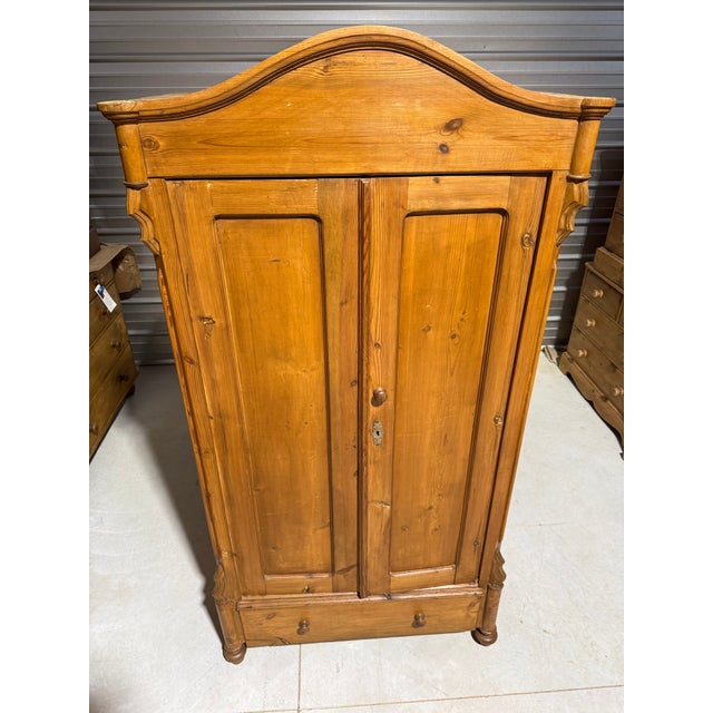 Antique Pine Two Door Cupboard From England We found this great cupboard in the "Midlands" of England. It has three...