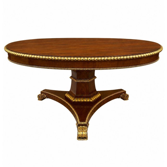 Brown Late 19th Century English Pedestal Table For Sale - Image 8 of 10