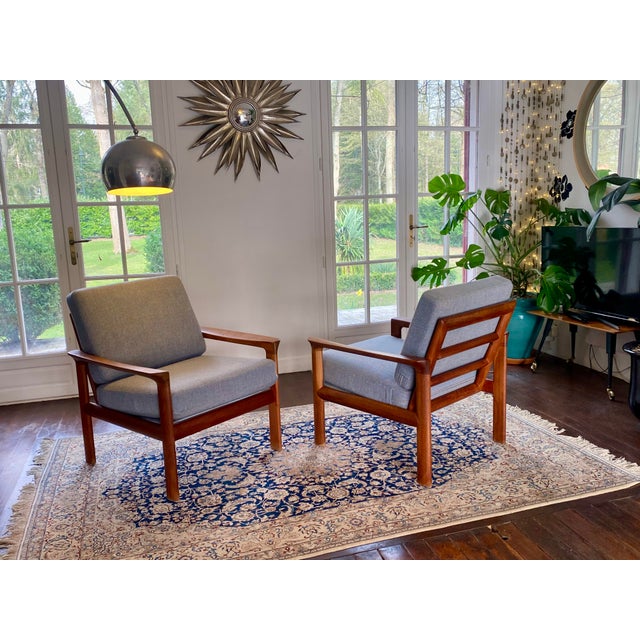 1960s Danish Teak Armchairs from Komfort, 1960s, Set of 2 For Sale - Image 5 of 18