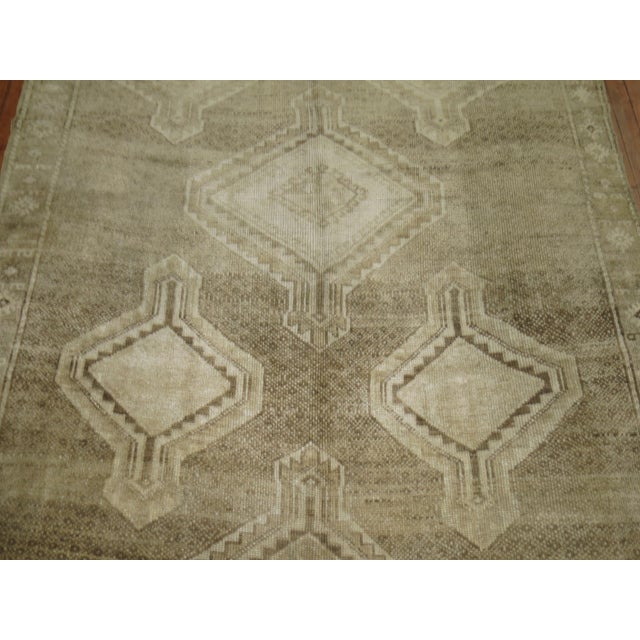 Vintage Beige Brown Turkish Gallery Runner - 5'8" x 11'7" For Sale - Image 4 of 6