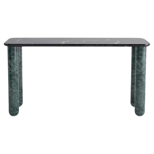 Small Black and Green Marble Sunday Dining Table by Jean-Baptiste Souletie For Sale