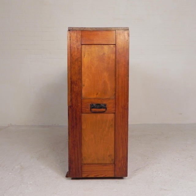 Pine School Chart Cabinet, 1930s For Sale - Image 10 of 18