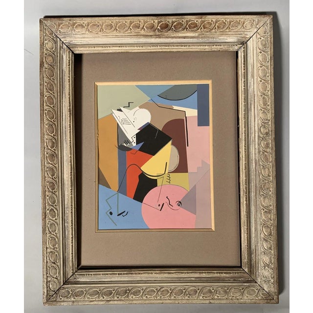 Early 20th Century Albert Gleizes (1881-1953) The Musician, Modern Gouache, Cubist, 20th Century For Sale - Image 5 of 5