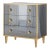 Modern History Smoked Mirror Bedside Chest For Sale