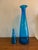 Mid-Century Modern 1960s Wayne Husted for Blenko Massive #6138 Floor Decanter in Blue For Sale - Image 3 of 9