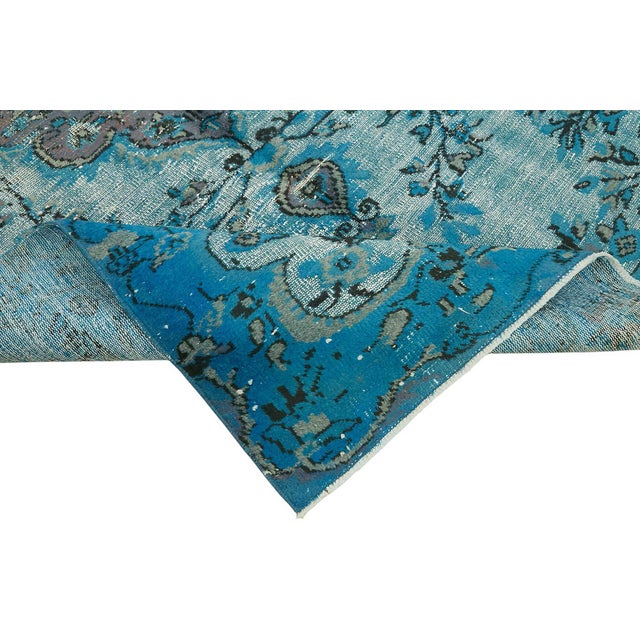 Vintage Turkish Hand Carved Rug For Sale - Image 6 of 7