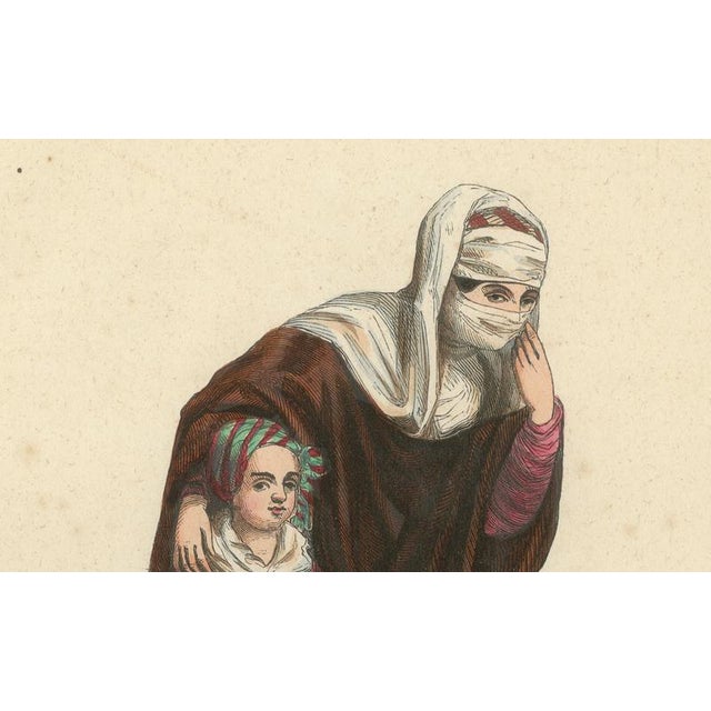 Duverger after Auguste Wahlen, Turkish Woman with Child, 1845, Hand-Coloured Lithograph For Sale - Image 3 of 10