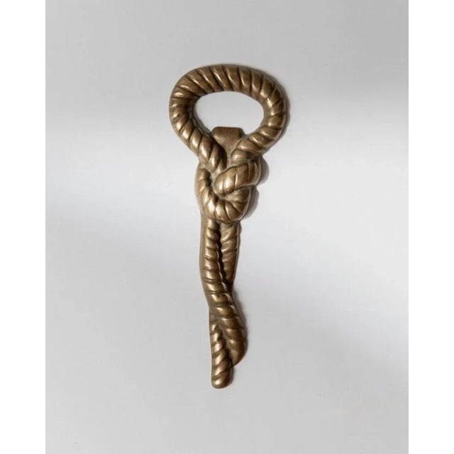 Vintage Brass Rope and Knot Bottle Opener, Italy, 1960s For Sale - Image 10 of 11