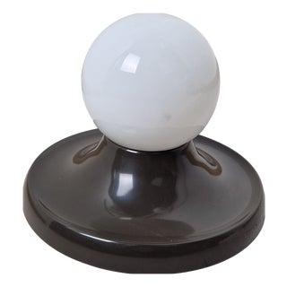 Wall Lamp with Brown Light Ball by Achille and Piergiacomo Castiglioni for Arteluce, 1970s For Sale