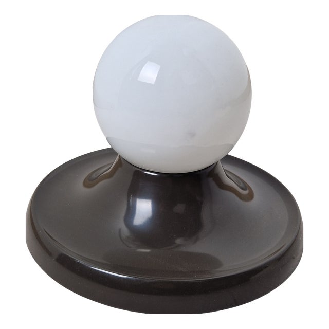 Wall Lamp with Brown Light Ball by Achille and Piergiacomo Castiglioni for Arteluce, 1970s For Sale