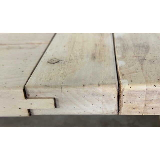 1930s Spanish Style Refractory Table W/ Leaf Extension C. 1930's For Sale - Image 5 of 18