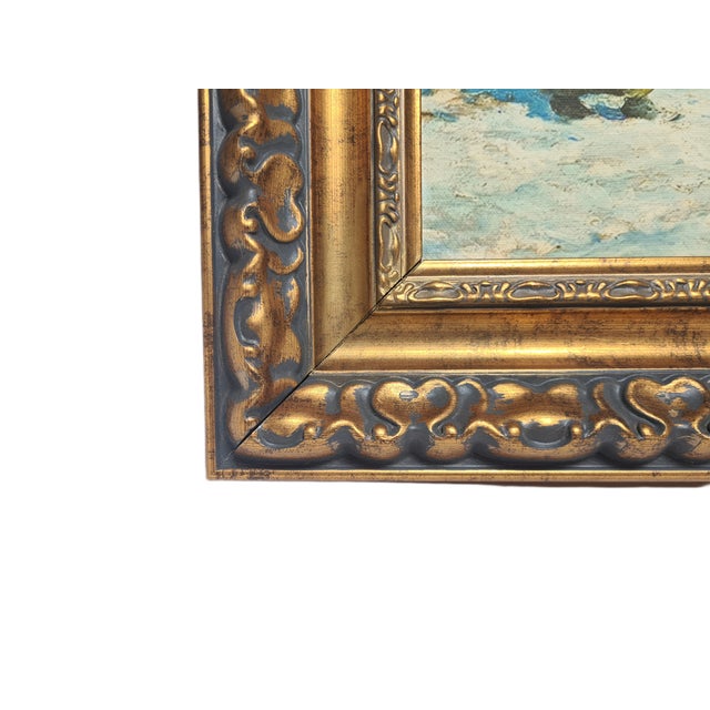 Figurative Composition, 1980s, Oilgraph on Canvas For Sale - Image 4 of 12