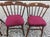 Mid-Century Modern Swiss-American Tell City Pub Chairs in Solid Hard Rock Maple Dining Chairs. Set of Six With Red /Maroon Cushions. For Sale - Image 3 of 9