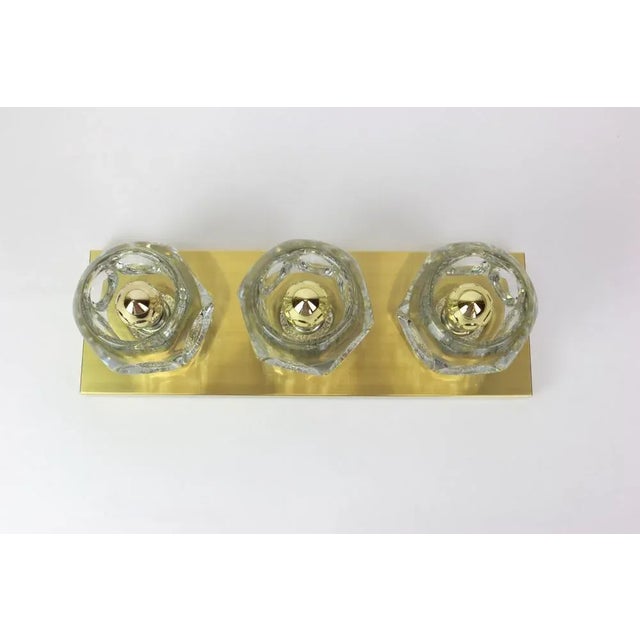 Crystal Glass Wall Sconces by Gaetano Sciolari for Peill & Putzler, Set of 2 For Sale - Image 6 of 11